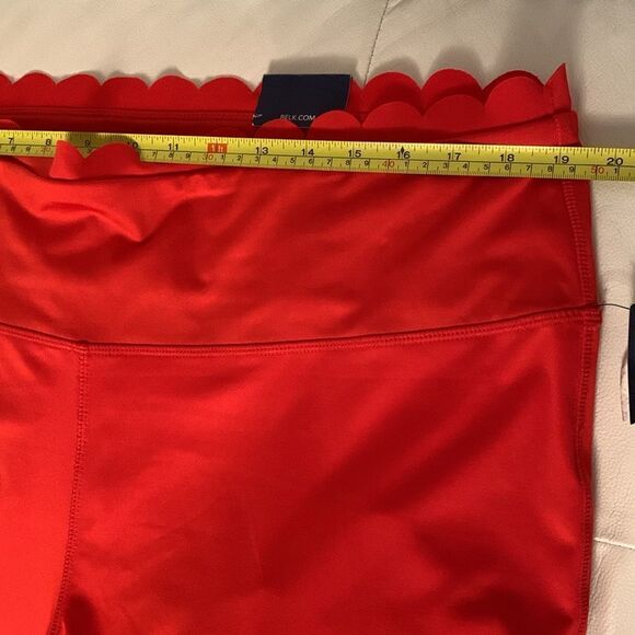 NWT Crown & Ivy Lounge Scallop Red Leggings Women’s Size XXL - Picture 2 of 8